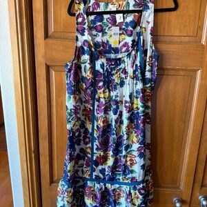Anthropologie NWT Floral Sleeveless Dress